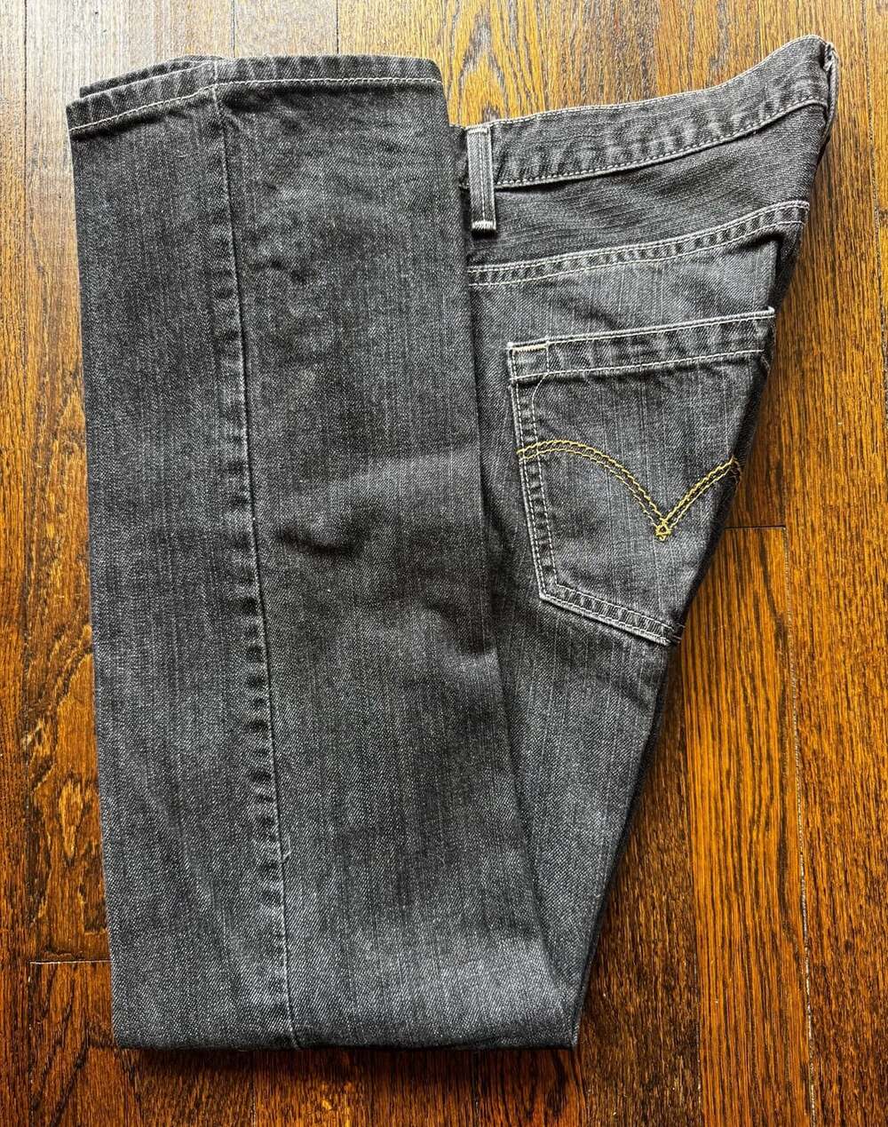 VINTAGE ‘00s Y2K-Era Levi's 33” x 30” SilverTab Black SLIM JEANS DENIM PANTS